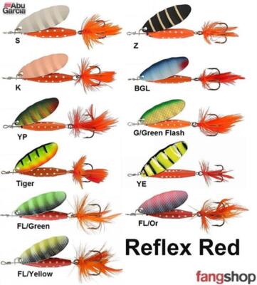 Abu Garcia Reflex Red 7g 12g 18g Spinner Hecht Barsch Zander Raubfisch