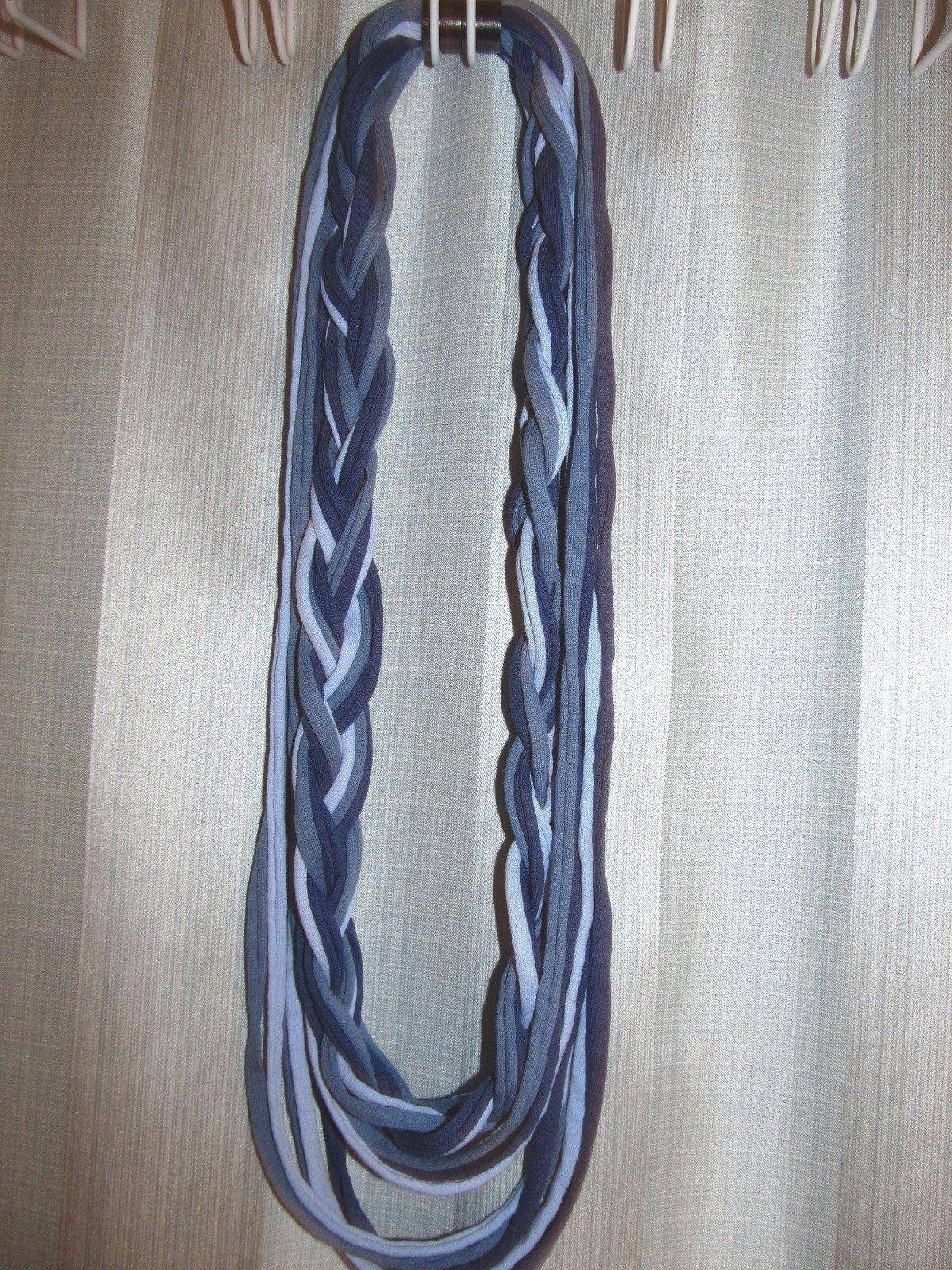 Unique Gift! T-Shirt Yarn Infinity Scarf Fabric Necklace R078