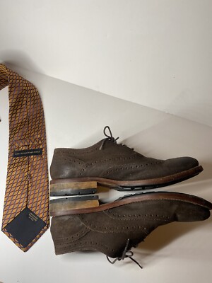 Ted Baker Nubuck Derby Shoes. Size 12. Ted Baker Mens Tich Oxford Derby Size 12 Brown Nubuck  main image 2