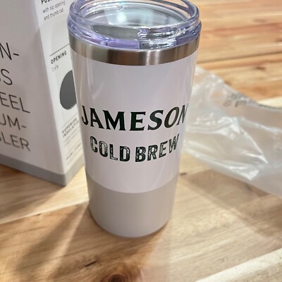 NEW Jameson Whiskey Cold Brew 16 oz gala Stainless Steel Tumbler Cups Cans