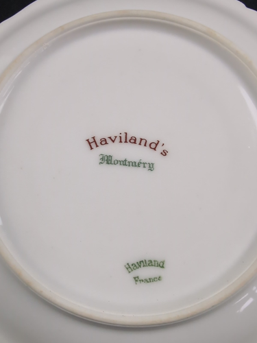 Haviland Limoges Montmery Blue Forget Me Not, (Set 0f 4) Tea Cup & Saucer - Picture 8 of 8