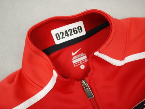 Olympic Running Track Jacket Men Small Red Kenya Nike Zip Team Issued Adult S - Picture 4 of 11