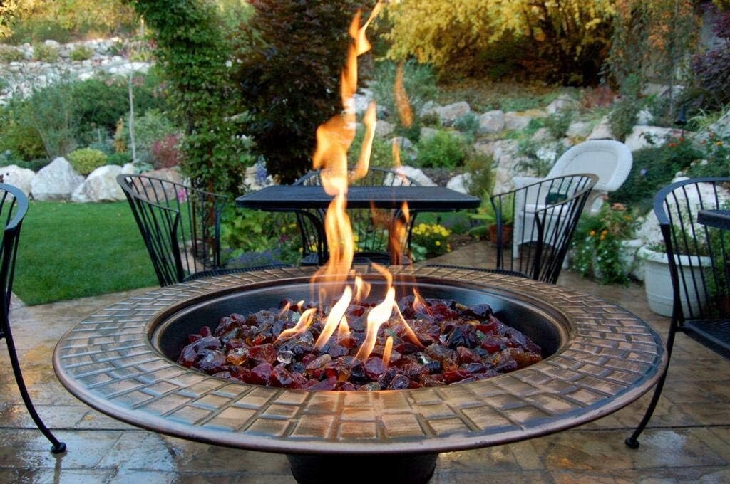 10 lb Reflective Bronze Fire Glass - Perfect for Indoor and Outdoor Fireplaces