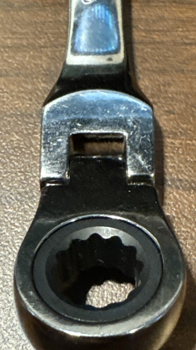 4 New Husky Polish SAE Flex Ratchet Head Wrench 12pt. 3/8”- 9/16