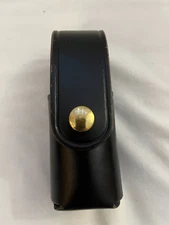 Police/Security surplus: Leather MK3 OC Pepper Spray pouch brass snap closure