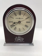 Howard Miller Battery Alarm Desk CLOCK-Model 645-480 Philip Morris Logo