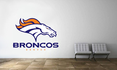 Denver Broncos Logo Wall Decal Nfl Football Decor Sport Art Mural Vinyl Sticker Ebay