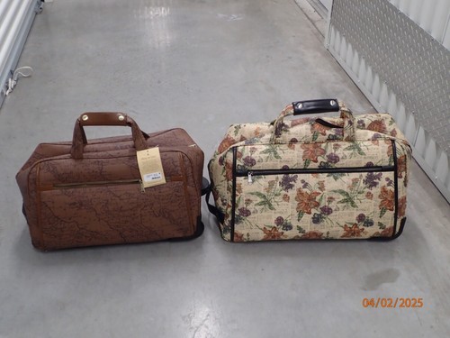 Patricia Nash Sibillini Small Trolley Bag Luggage-Riot Rust Map Print-NWT-$299.9 - 第 21/21 張圖片