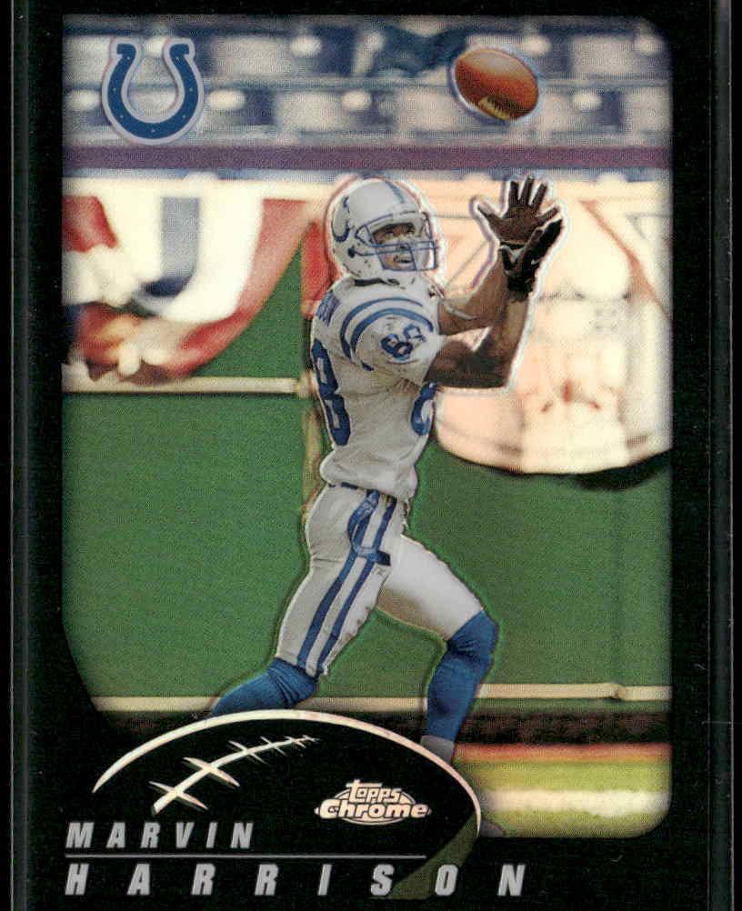 2002 Topps Chrome #41 Marvin Harrison Black Refractors #/599