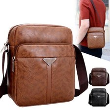 Vintage Men Bag Fashion PU Leather Shoulder Bag Business Messenger