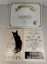 Angela Lansbury signed Mame Playbill COA