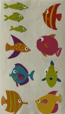 CHUBBY FISH Stickers(10pc)Mrs. Grossman•Ocean•Sea•Tropical•Angelfish •Beach•Trip