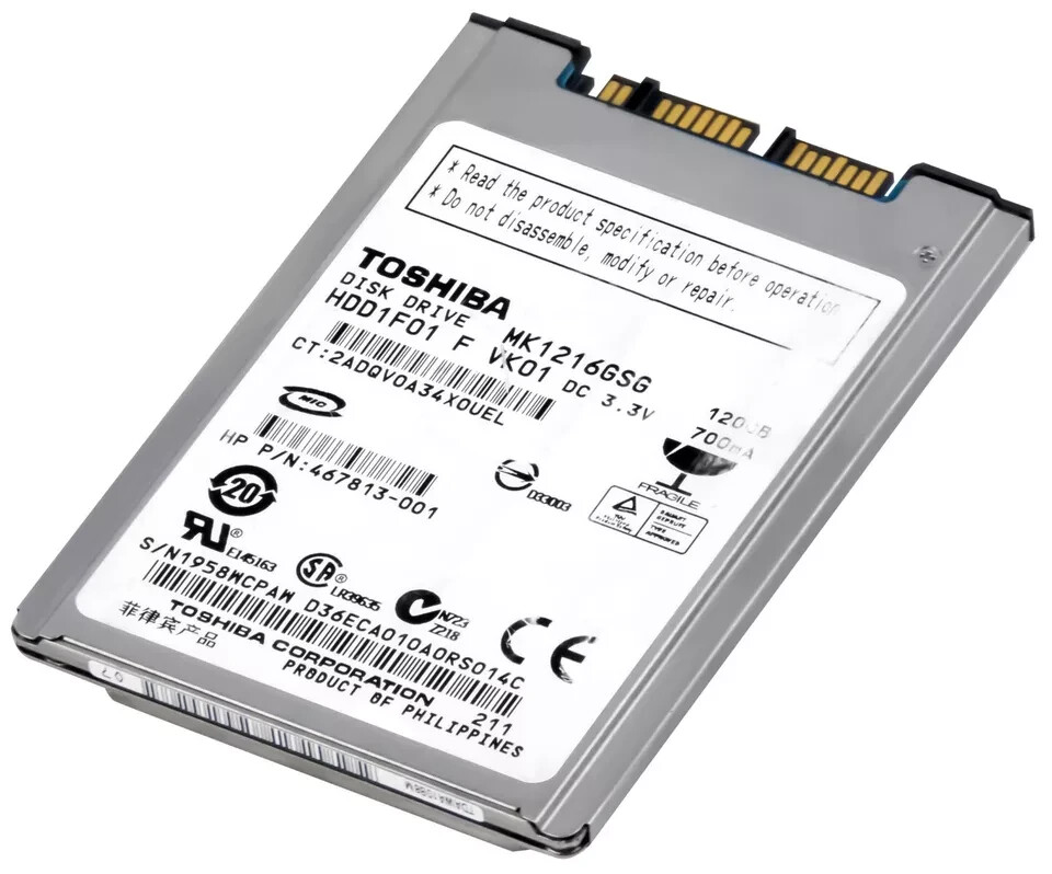 Toshiba MK1216GSG 120GB 1.8