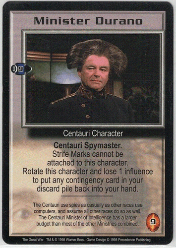 Babylon 5 CCG The Great War Ed Individual Card Sale Near Mint or Better Part 2/4 - Picture 24 of 25