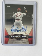 2017 Topps On Demand Postseason Legend /25 Auto Carlton Fisk Red Sox 19R-A