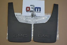 14-19 GMC Sierra 1500 15-19 2500 Rear Splash Guards Mud Flaps GMC Logo new OEM