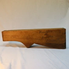 1980s Spanish Walnut Rifle Stock Blank Wood Beautiful Grain Naturally Dried