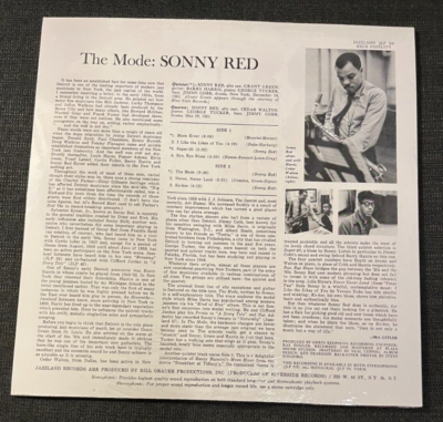 SONNY RED - The Mode ~ JAZZLAND 59 w/Grant Green | Recorded: 1961