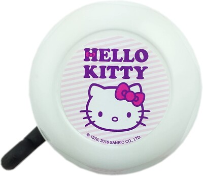 HELLO KITTY Fahrradklingel Kinder Fahrrad Glocke Klingel weiß pink lila NEU