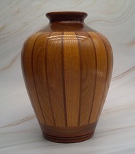 Wooden Decorative Vase 9" x 7"