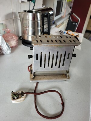 PREMIER Vintage 1930er Jahre Aluminium Toaster KEINE FUNKTION (Display