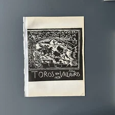 Original Pablog Picasso – Toros Villauris – 1954 Exhibition Lithograph Poster