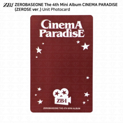 ZEROBASEONE ZB1 4th Mini Album CINEMA PARADISE Zerose Ver