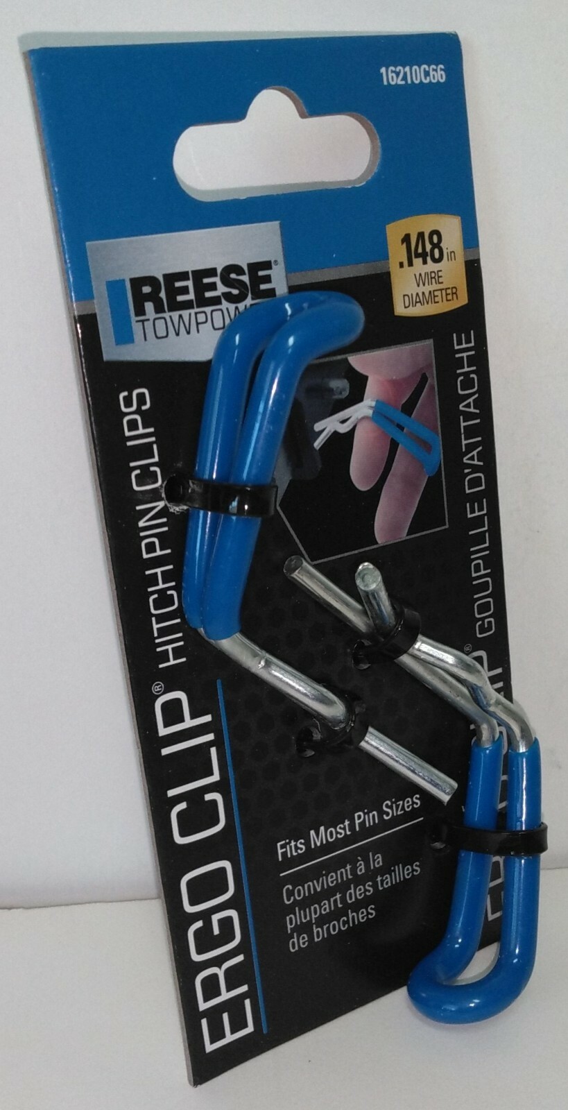 Reese TowPower Ergo Hitch Pin Clips Fits Most .148 Wire Diameter