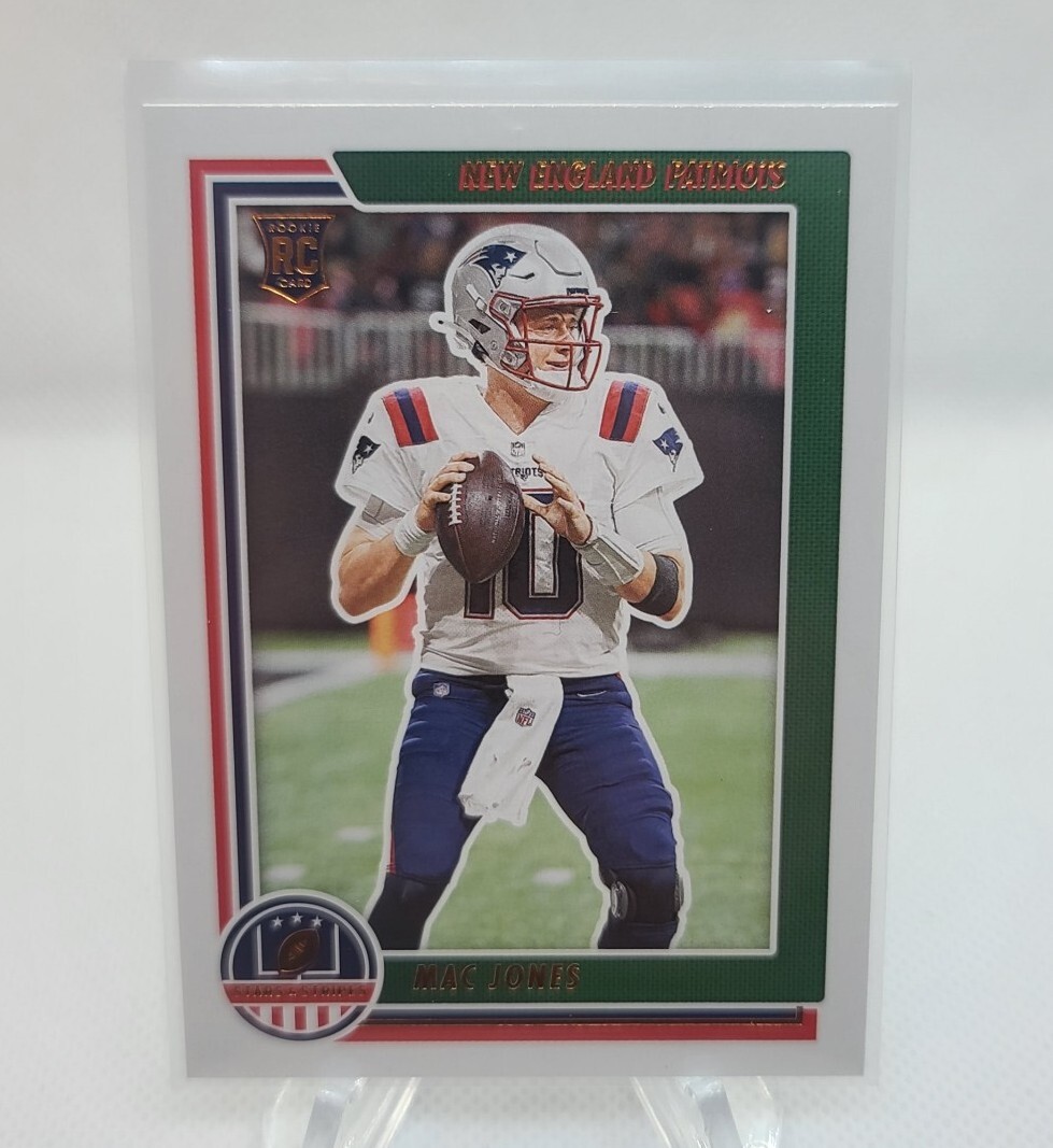 Mac Jones 2021 Panini Chronicles Football Stars and Stripes RC #STS-MJO Patriots