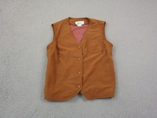 Vintage Joyce Vest Teens 9-10 Brown Button Front Western 60s 60s Made in USA