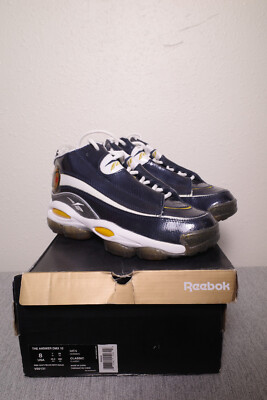 New in Box Reebok Answer DMX 10 AI US 8 UK 7 EU 40.5 V55131 Navy Gold