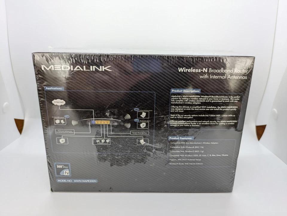 Medialink  Wireless Broadband  Router With Internal Antenna - MWN-WARPR300N NEW - Image 3 of 4