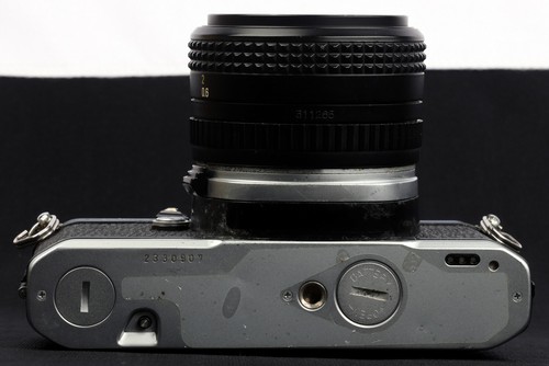 Pentax MV 1 Chrome 35mm Film SLR c/w Rikenon L 50mm f/2 Lens & AF200S Kit - Picture 8 of 11