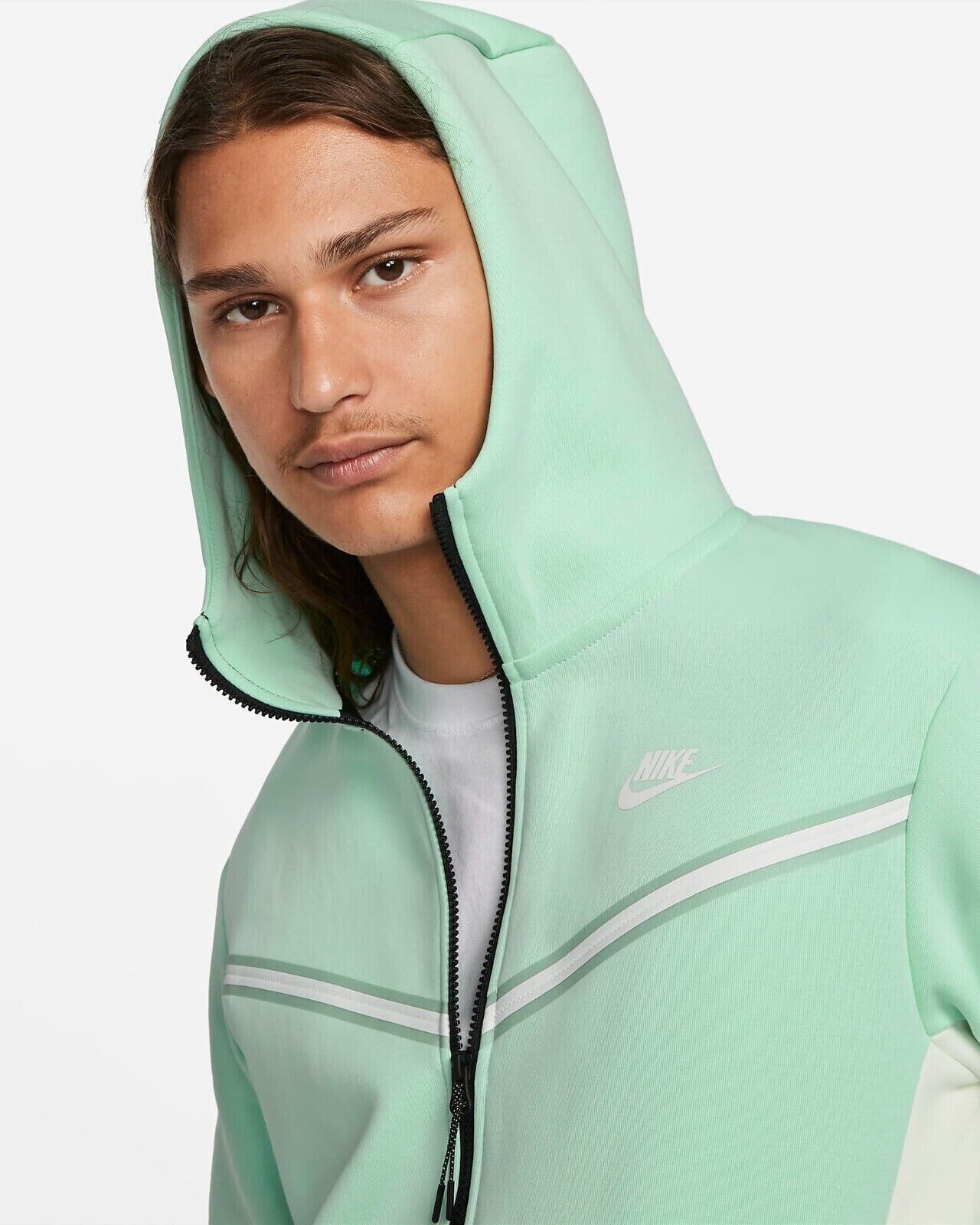 echtgenoot Leuren Wanorde $130 Nike Sportswear Tech Fleece Zip Hoodie Jacket Mint Foam Green Mens  2XLT NEW | eBay