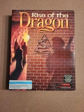 Rise of the Dragon (1990) IBM PC 3.5" Dynamix Sierra CIB + inserts Vintage