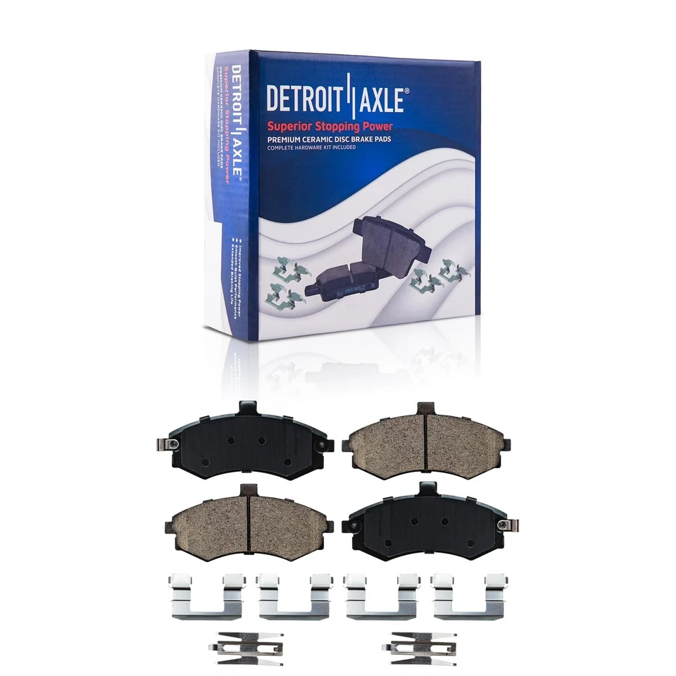 Front and Rear Ceramic Brake Pads Kit for 2002 2003 2004 2005 Hyundai Elantra — 第 3/4 张图片