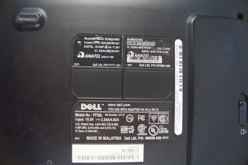 Dell XPS M1530 PP28L Laptop Intel Core 2 Duo 2GB No HD Bad Screen PARTS B152 - Picture 7 of 16