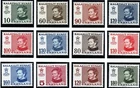 Greenland 1973 - 1979 Queen Margerethe cpl set. Engraver Slania