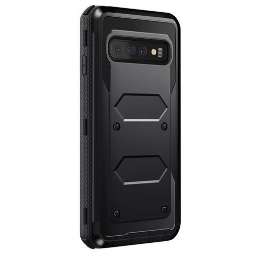 Stoßfeste robuste Hülle/Gürtelclip schwarz für Samsung Galaxy S10/S10e - Bild 2 von 17