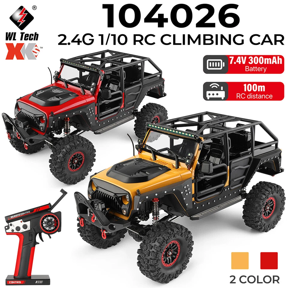 Wltoys 104026 RC Off-road Car Crawler 1:10 4WD 2.4G Electric Climbing Vehicle - Image 4 of 4
