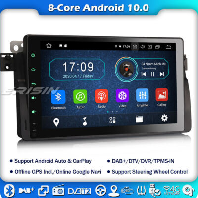 8-Kern Android 10 Autoradio 9''DAB+ GPS BMW 3er E46 M3 318 320 MG ZT Rover 75 64G