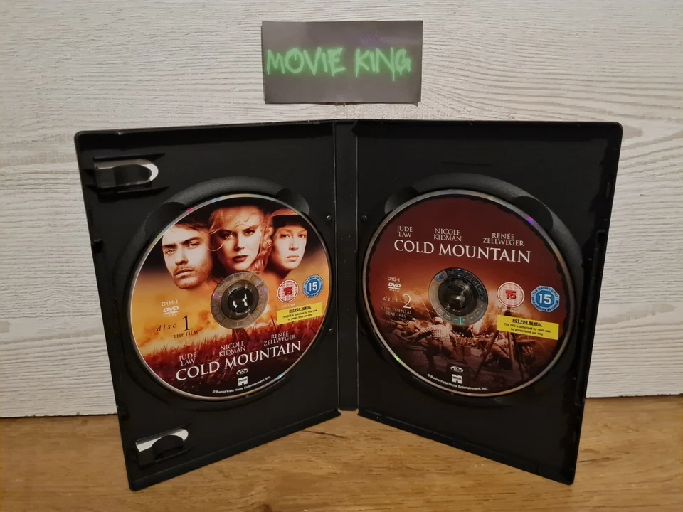 Cold Mountain (DVD, 2 Disc Set, 2004) Jude Law Nicole Kidman [Region 2] [UK] 15 - Image 2 of 4