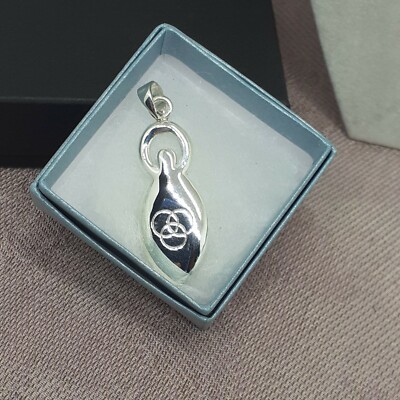 Sterling Silber 925 Anhänger - Triquetra Göttin Anhänger