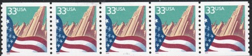 US Scott #3280 Plate Strip of 5, #1111, MNH