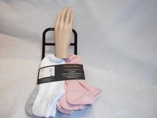 Calvin Klein 6 Pairs Women's Multi color No Show One Size