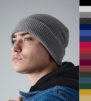 2er Pack Beechfield Unisex Basic Winter Soft Touch Beanie Mütze - Heritage B425 