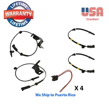 4 ABS Wheel Speed Sensor Front Rear Right & Left + Pigtail Fit: Fusion 13-18 4WD