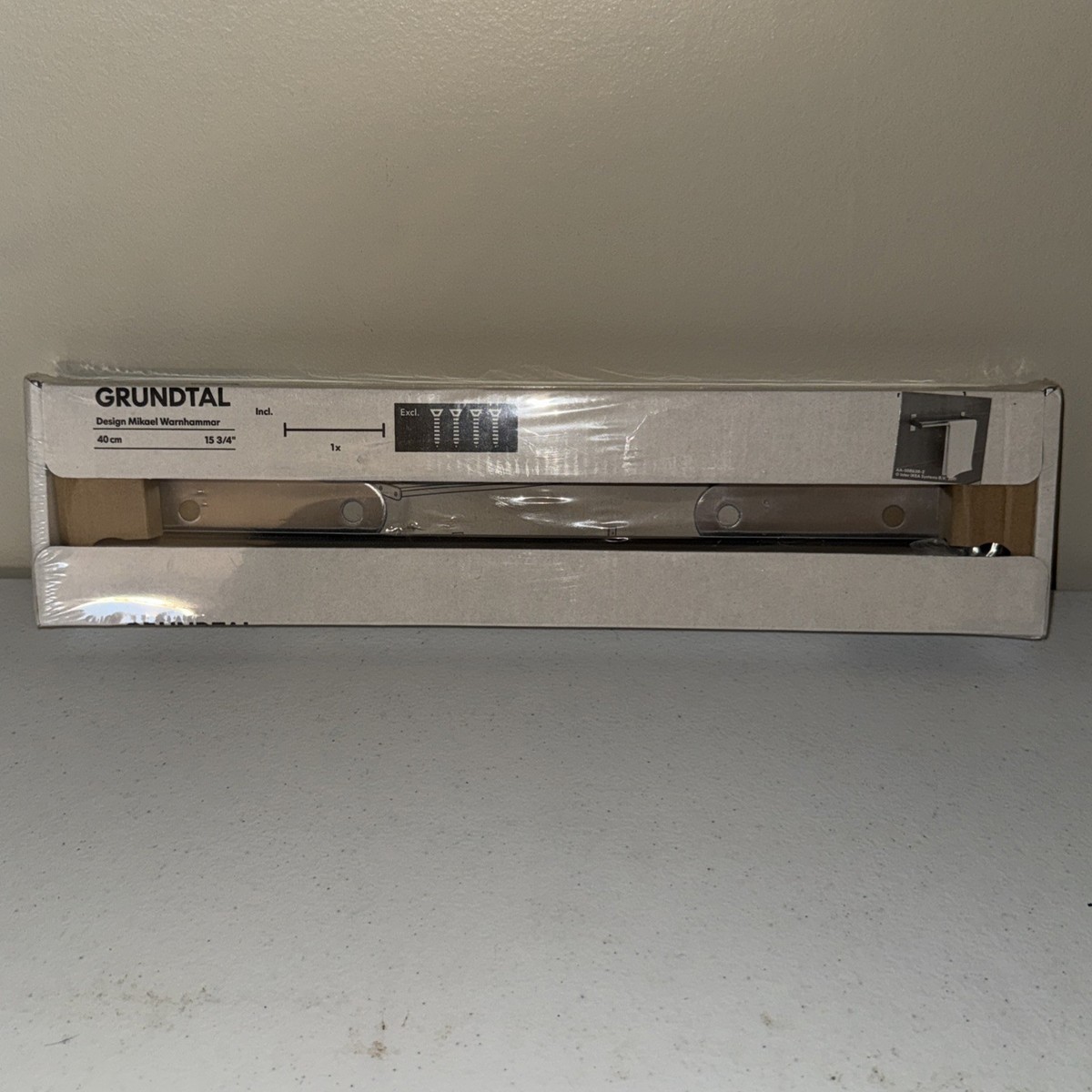 Ikea Towel Bar Grundtal Design Mikael Warnhammar New Old Stock