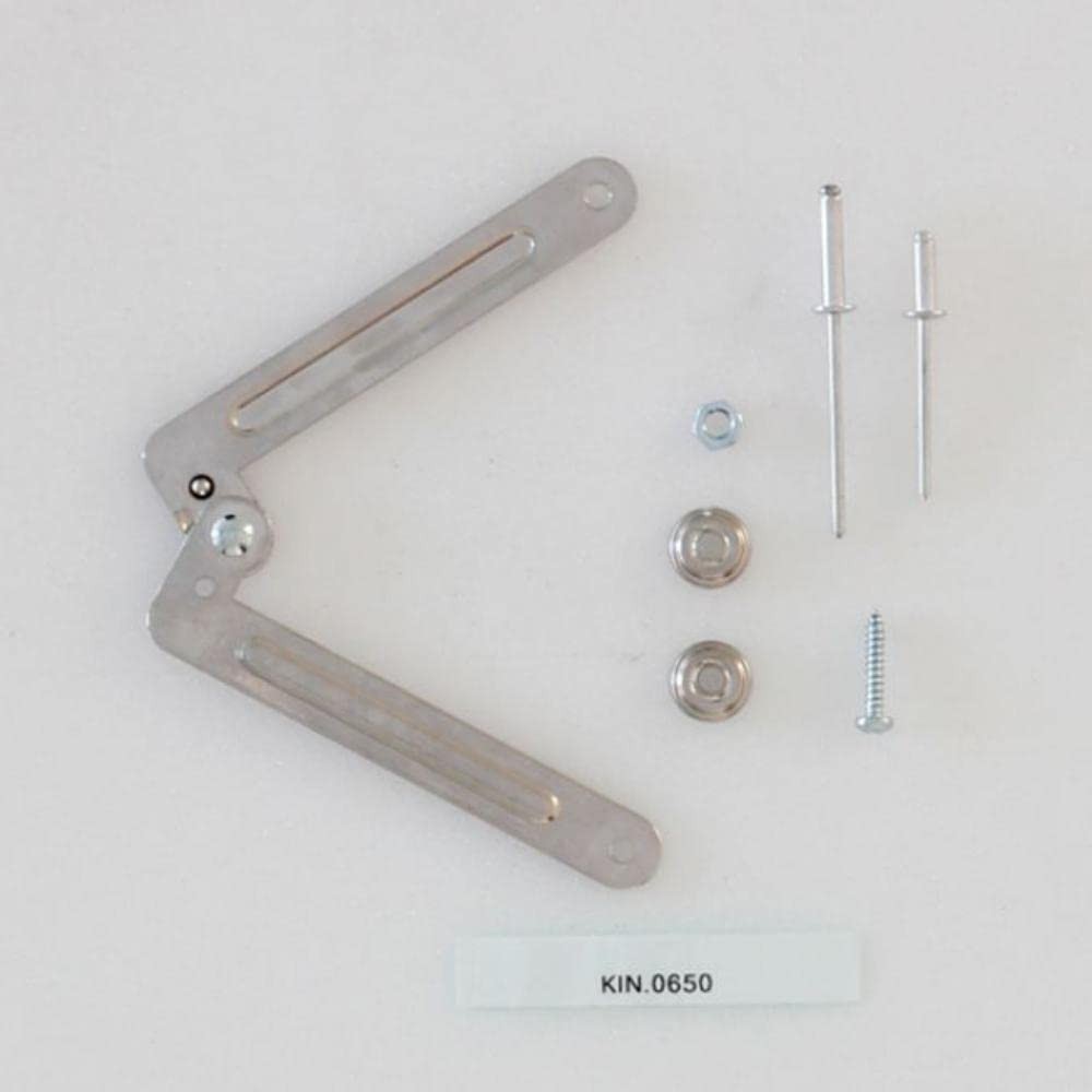 GT LINE - Supporto Braccio Valigia Apertura Rock/Turtle, Nero, 15mm x 15mm, ObhA