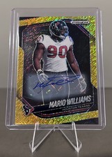 2025 Prizm Black FOTL - Mario Williams Gold Shimmer Auto /10 - Texans 